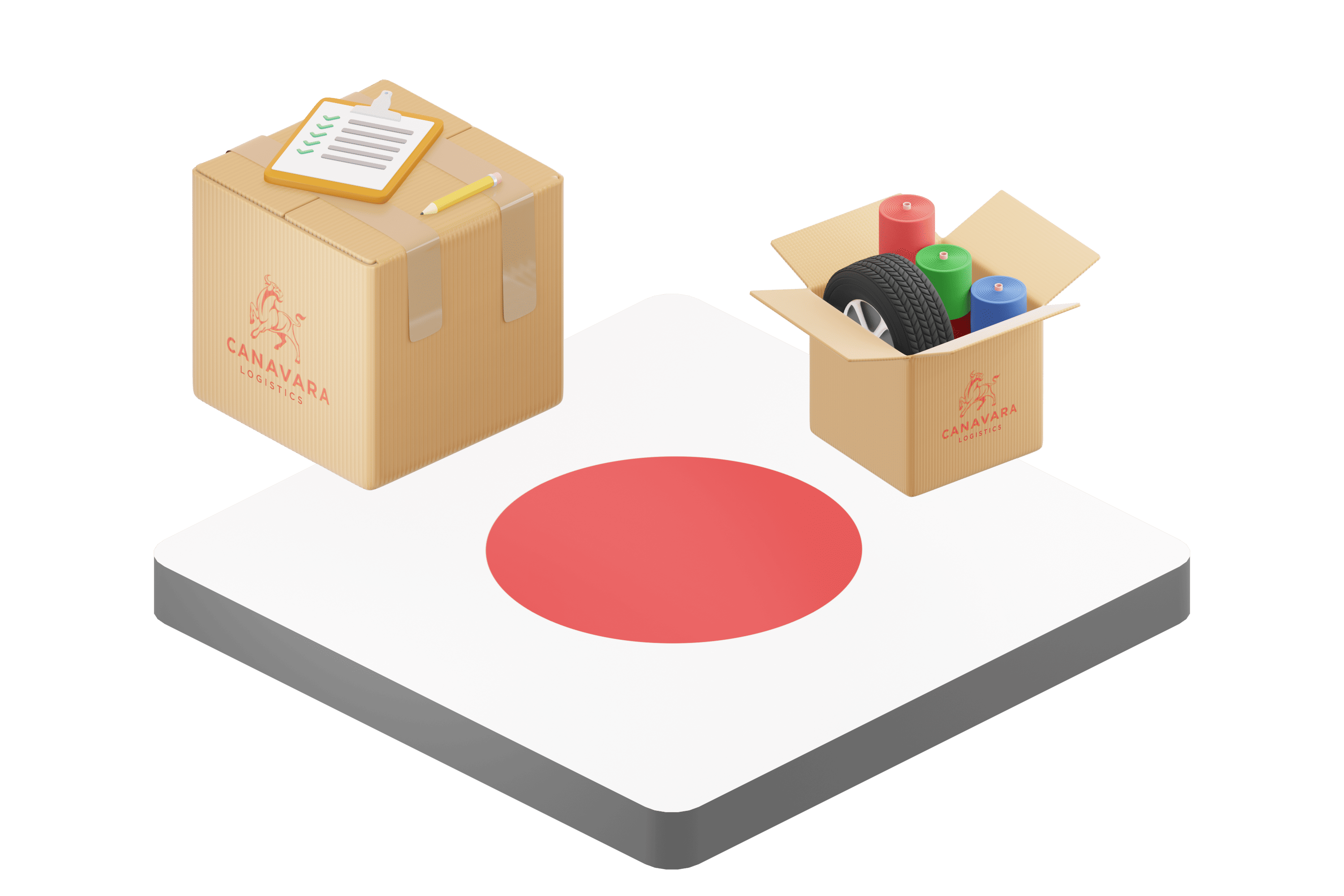 Иллюстрация Импорт из Японии